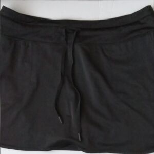 🎁🩷💚⚜️Love & Sports⚜️🩷💚Womens Black Drawstring Skort Tennis Exercise Sz XXL
